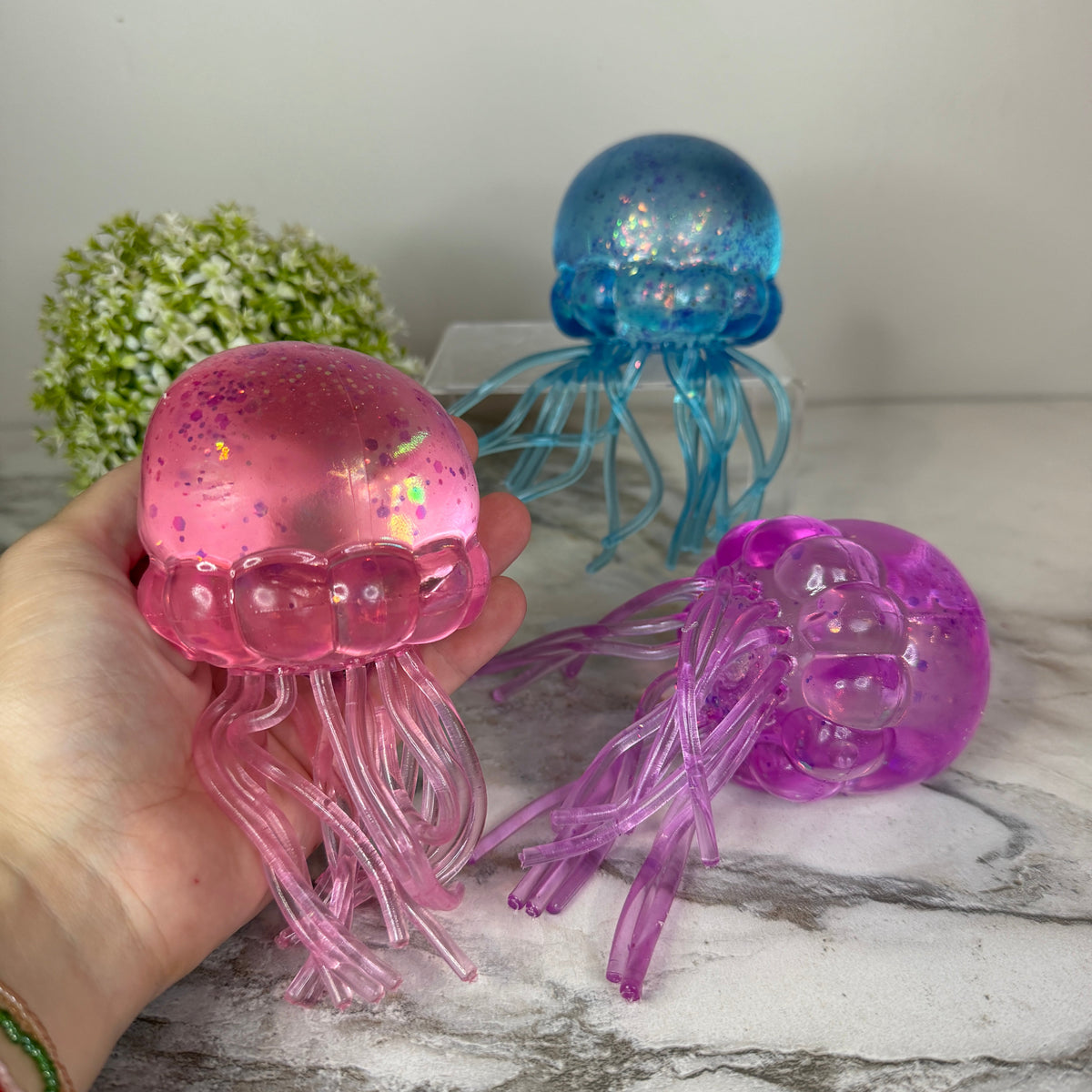 Squishy Toy - Jumbo Glitter Jellyfish