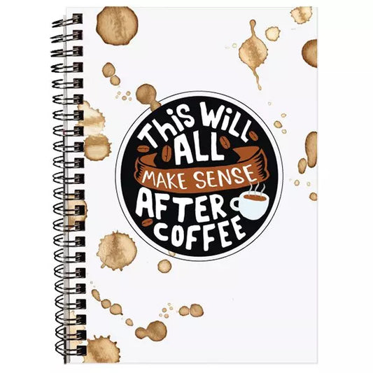 *Journal Hardcover Spiral - After Coffee
