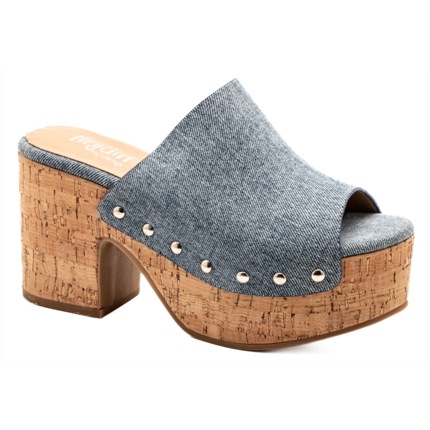 *Corkys Womens Bada Bing 3.5" - Blue Denim
