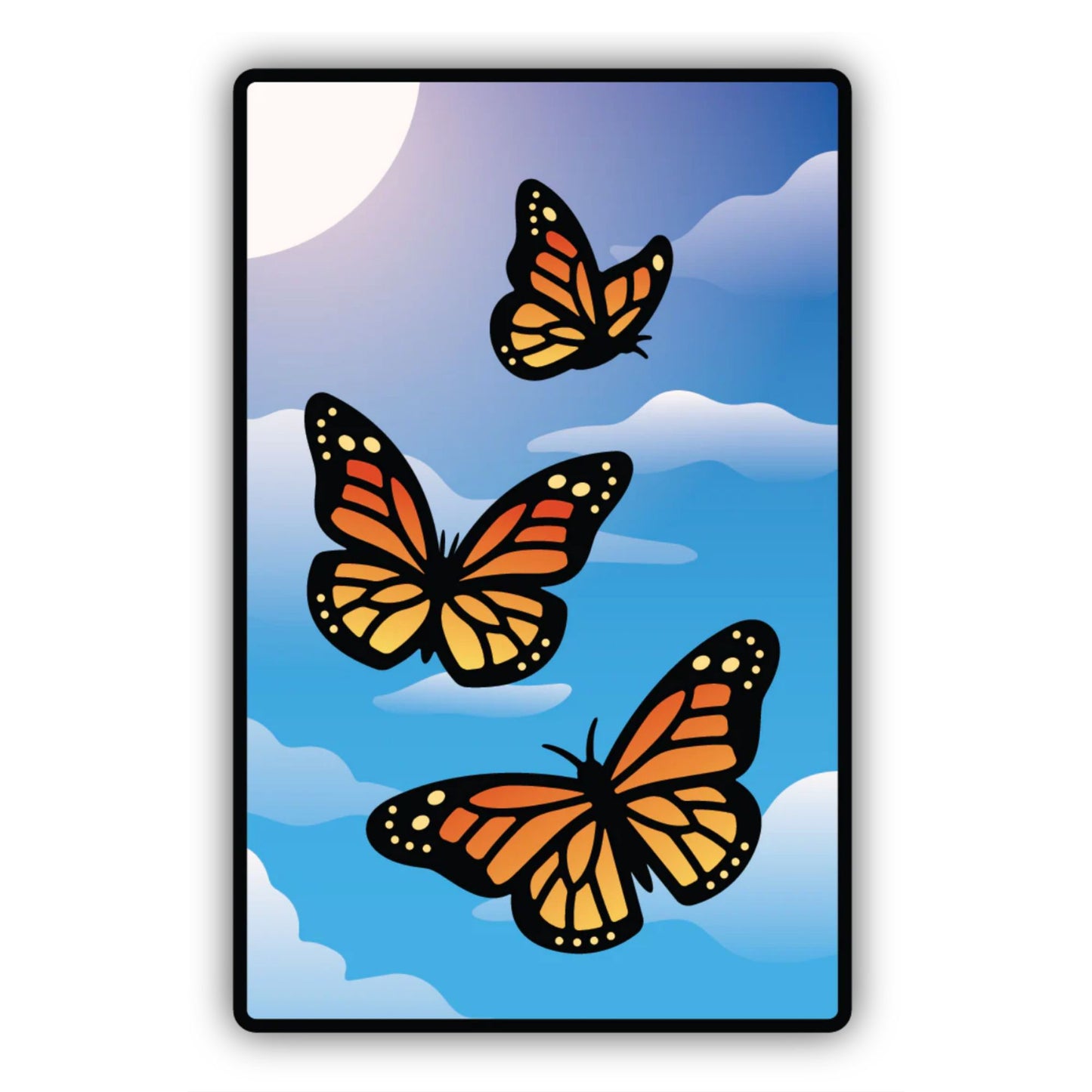 *Sticker - Butterflies In Sky