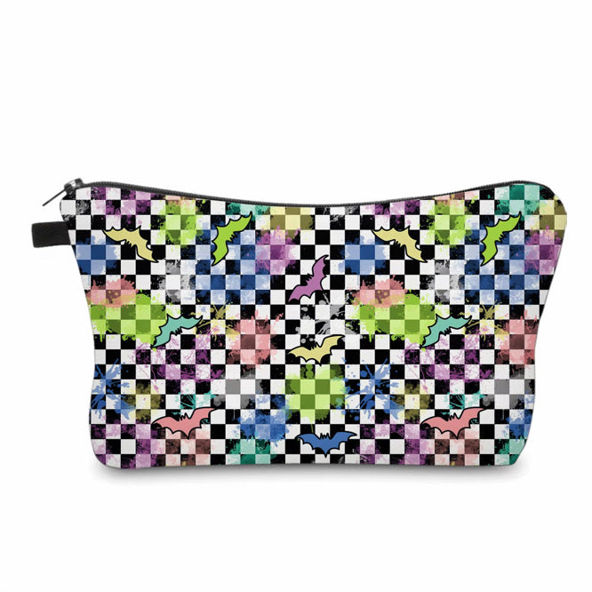 Pouch - Halloween Fall - Rainbow Bat Checker