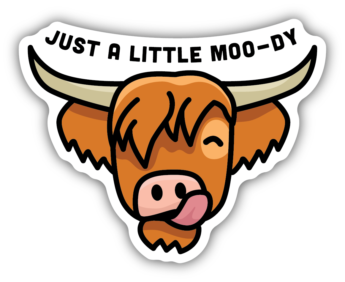 *Sticker - Highland Cow