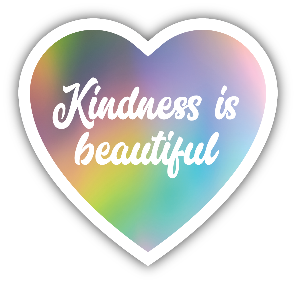 *Sticker - Kindness is Beautiful - Pastel Heart