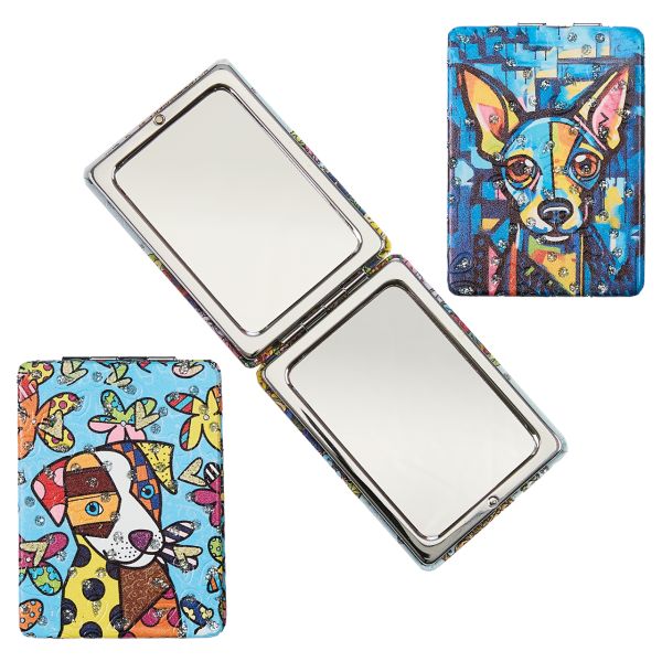 *Compact Mirror 2-in-1 Cosmetic - Dogs