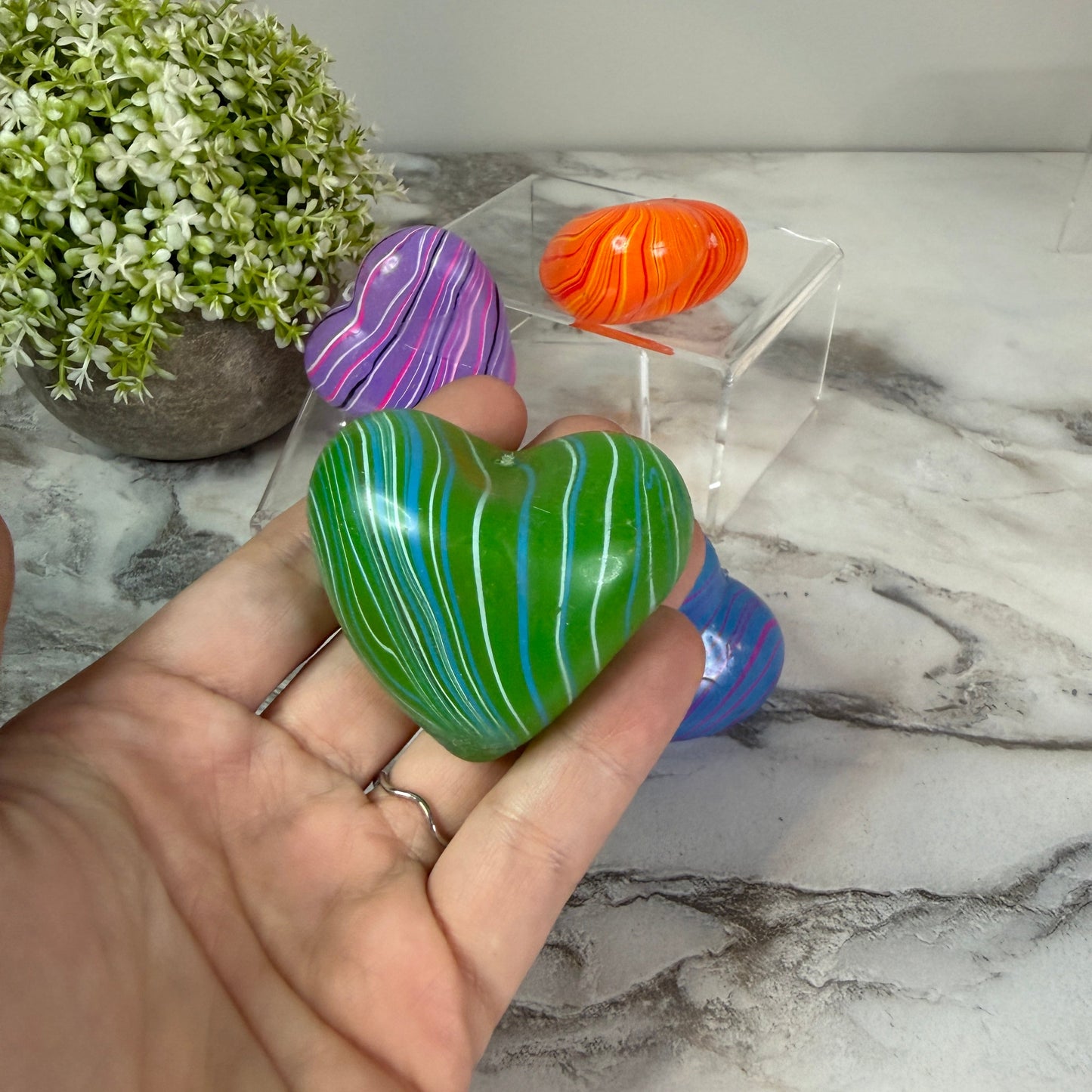*Squishy Toy - Heart, Marble