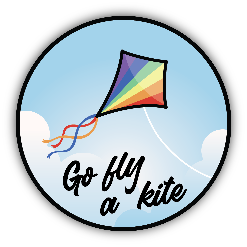 *Sticker - Go Fly A Kite