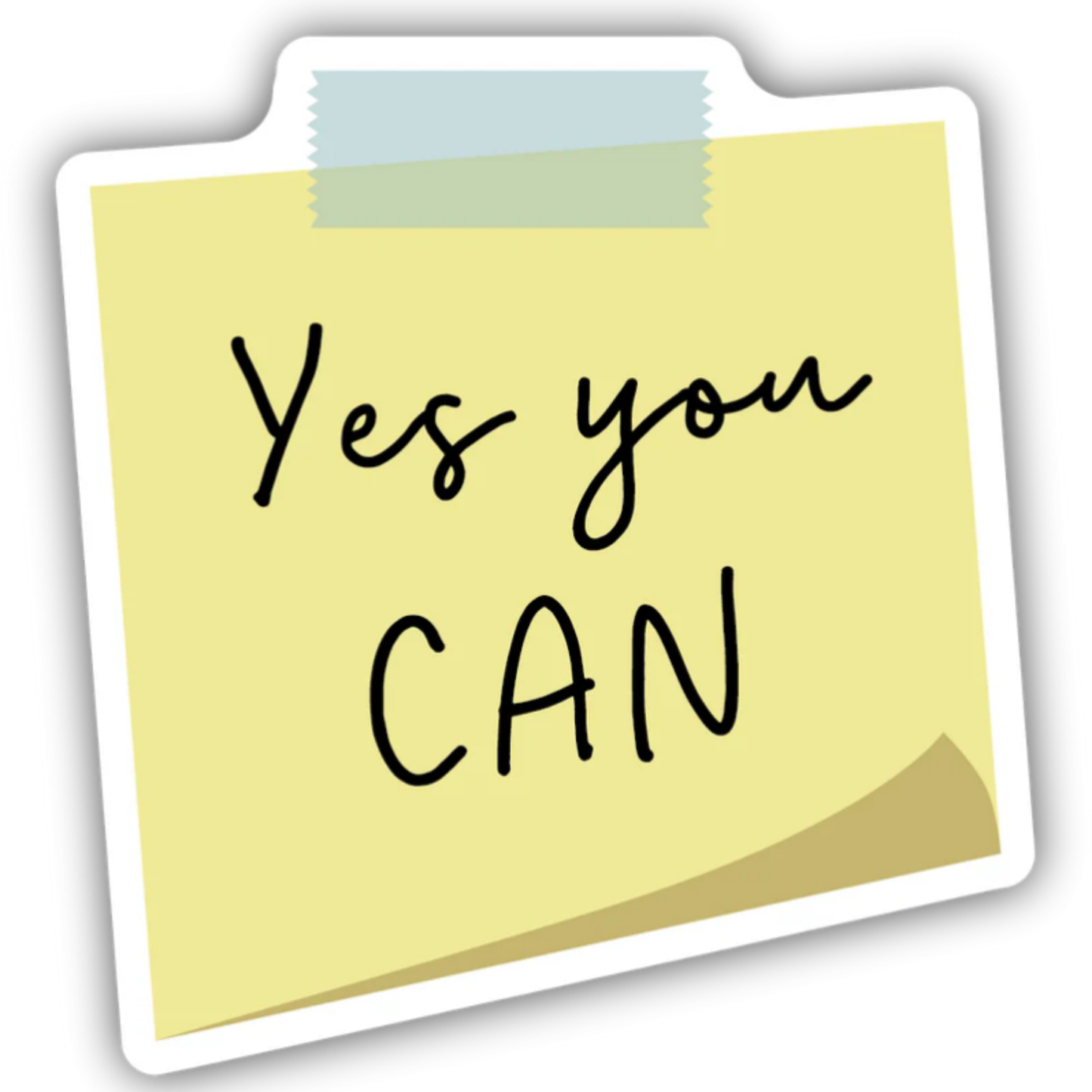 *Sticker - Yes You Can Sticky Note