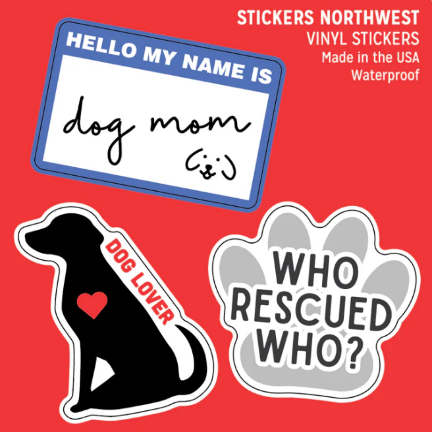 *Sticker - Mini Trio - Dog Mom