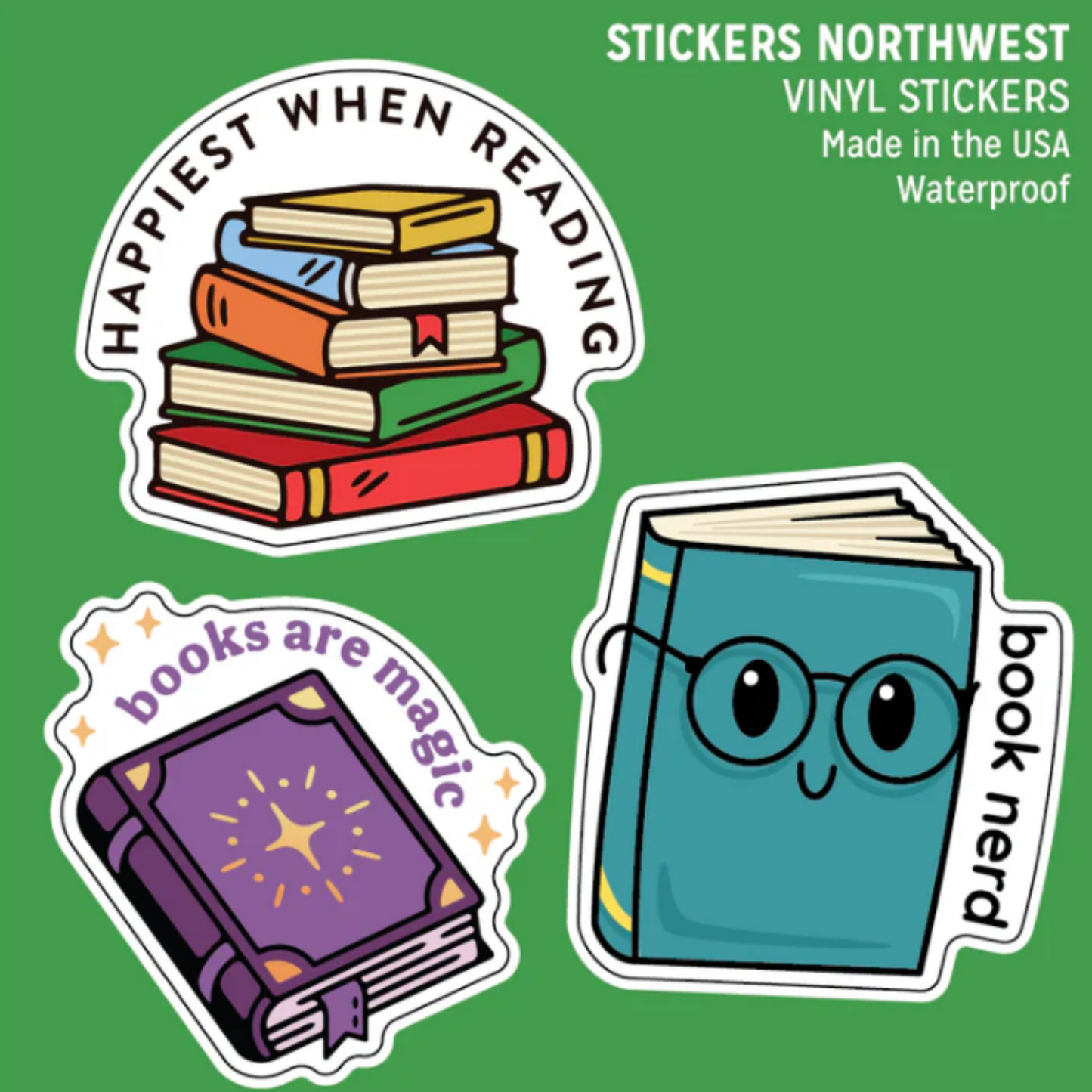 *Sticker - Mini Trio - Book Lover