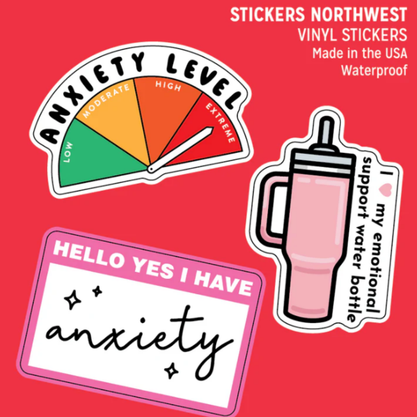 *Sticker - Mini Trio - Anxiety