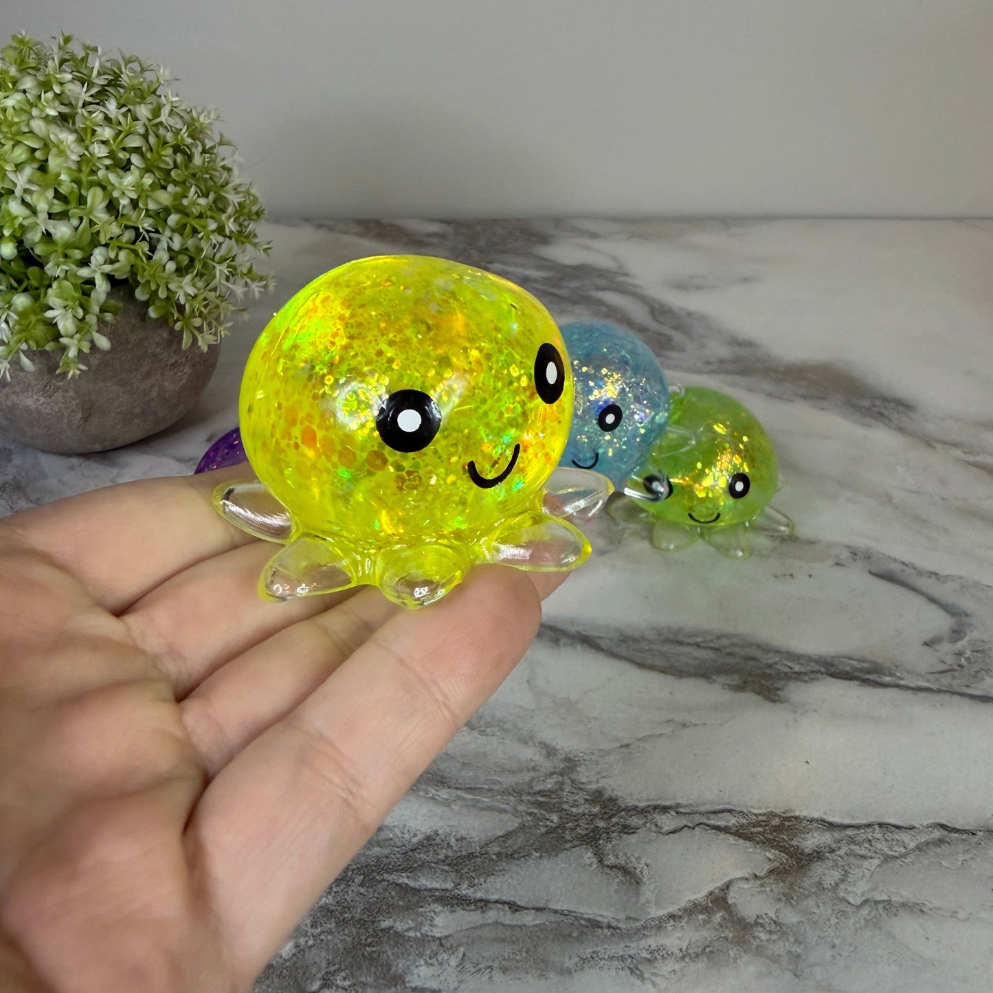 *Squishy Toy - Octopus Glitter