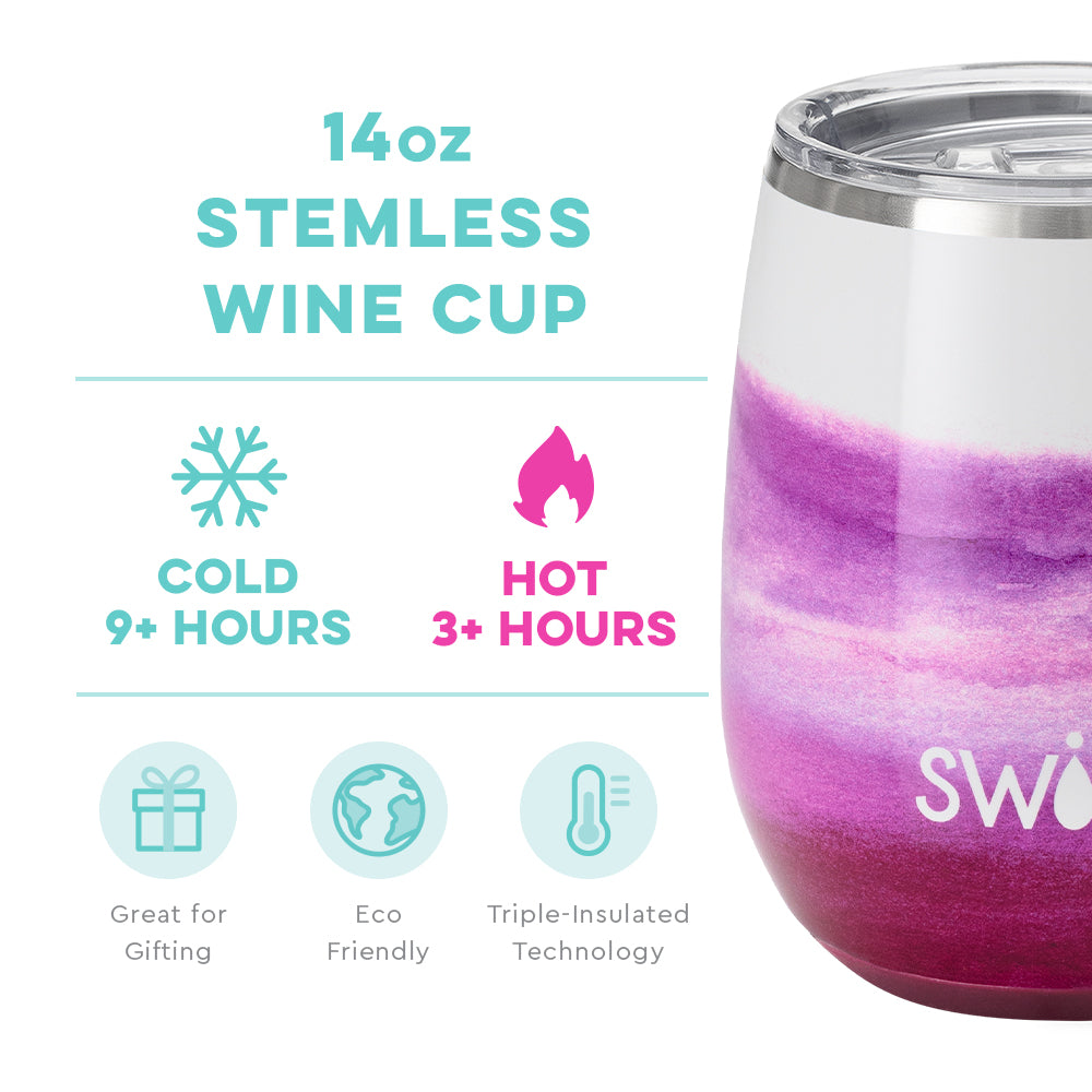 *SWIG Amethyst Stemless Wine Cup (14oz)