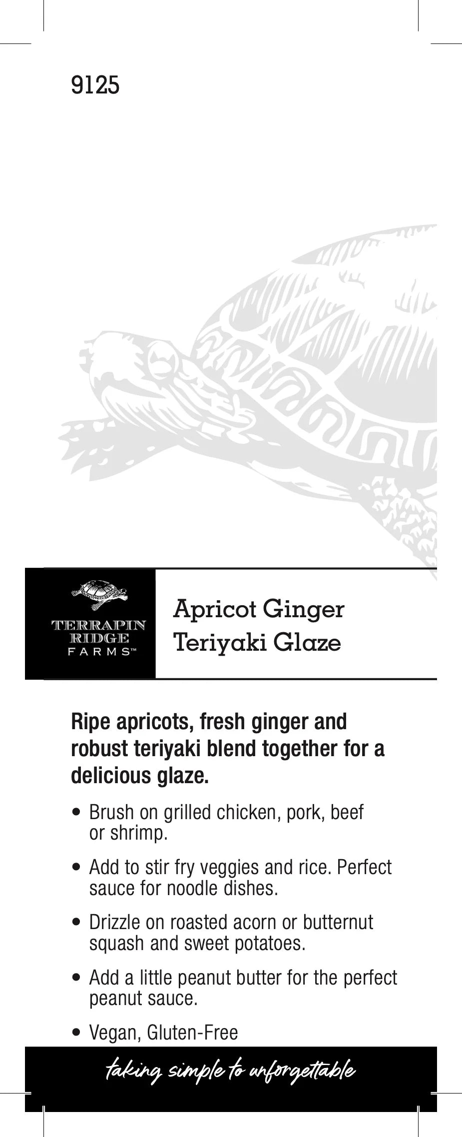 *Glazes & Sauces - Apricot Ginger Teriyaki Glaze