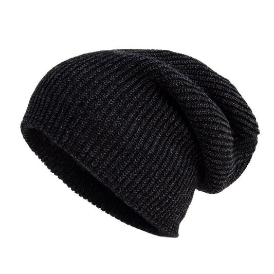 *Hat - Slouchy Oversized Baggy Winter Beanie - Black