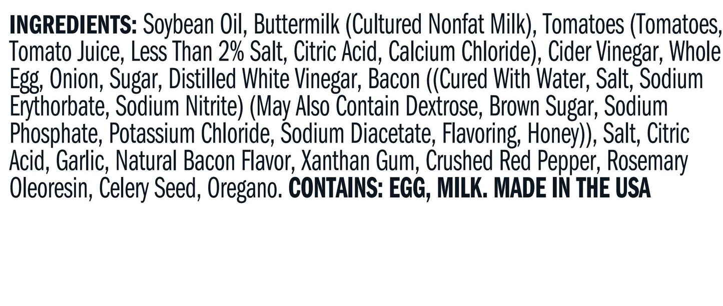 *Dressing - Bacon Tomato Ranch Dressing