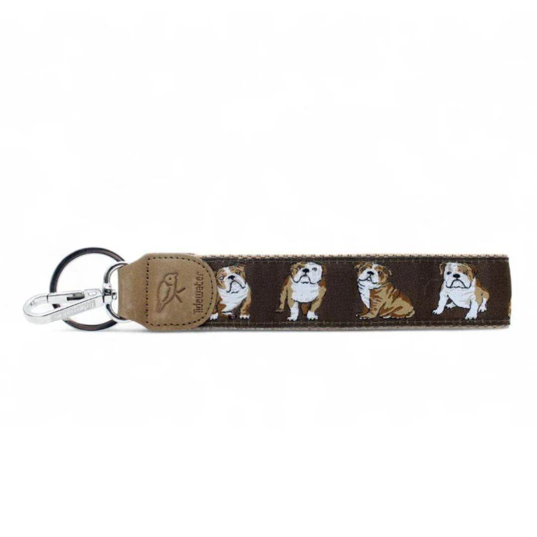 *Keychains - Bulldog Wristlet