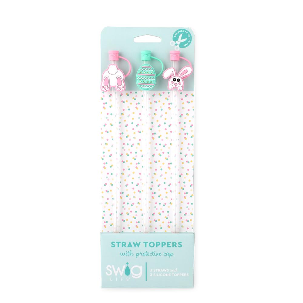 *SWIG Straw Topper Set - Bunny Trail