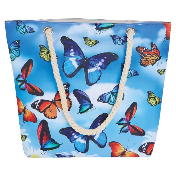 *Tote Bag - Butterfly Tote Bag With Rope Handles