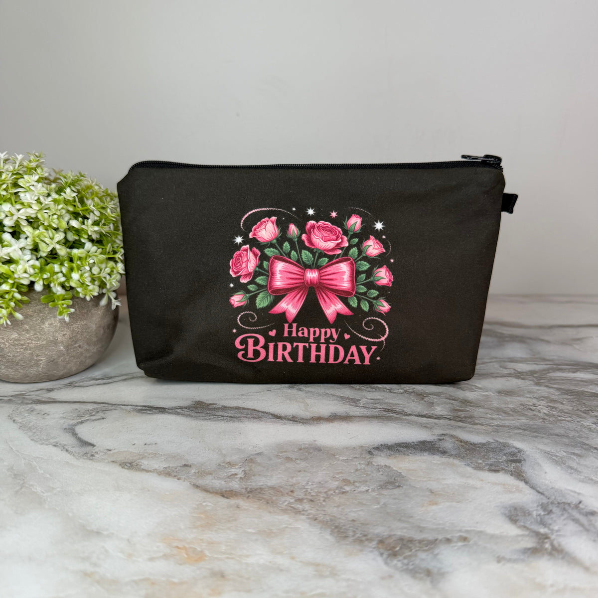 Pouch - Happy Birthday Bow