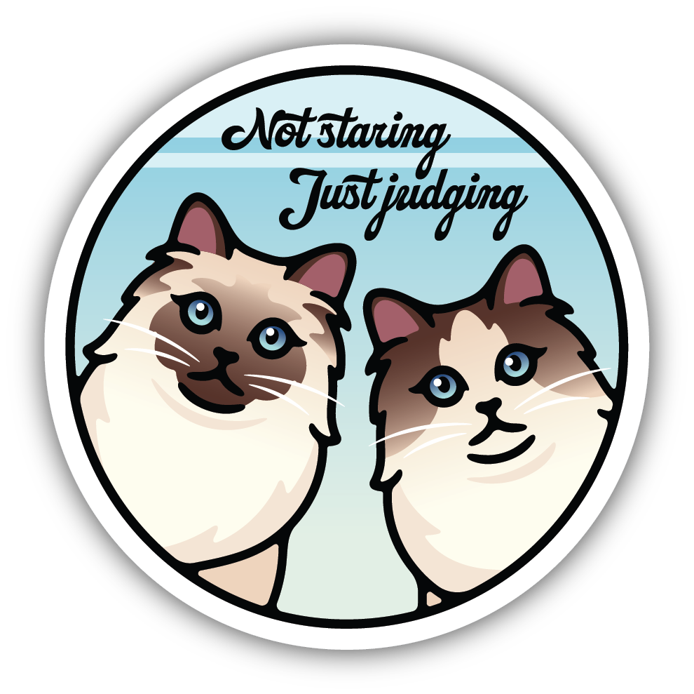 *Sticker - Not Staring, Just Judging