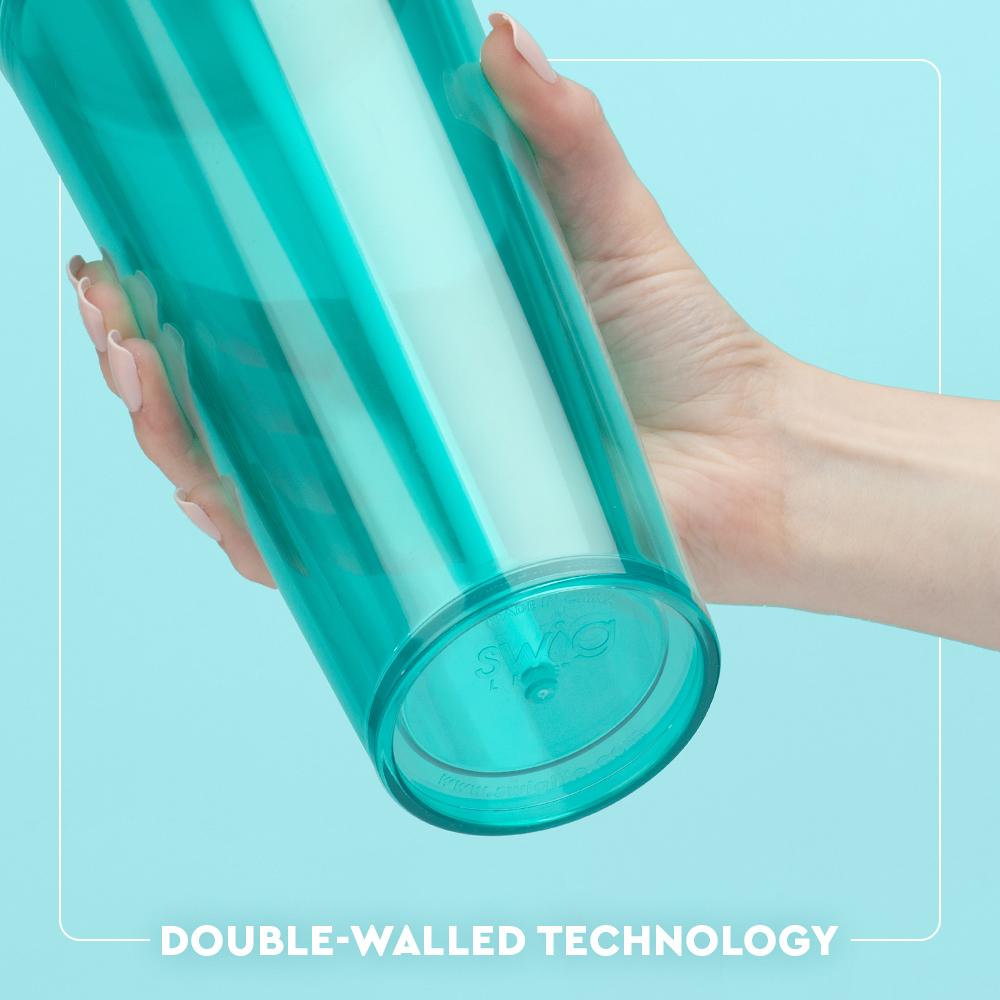 *SWIG Plastic Tumbler 24oz - Lucky Leopard