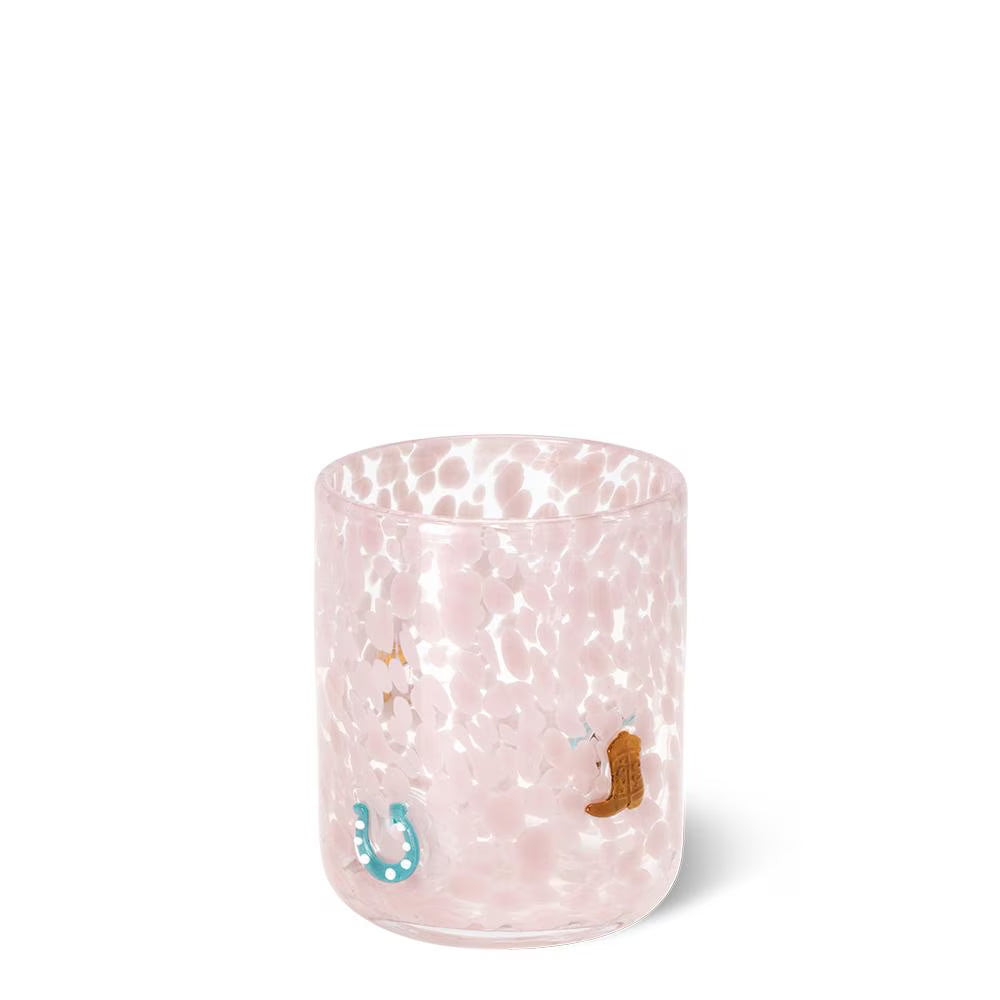 *Charm Glass 17oz - Giddy Up