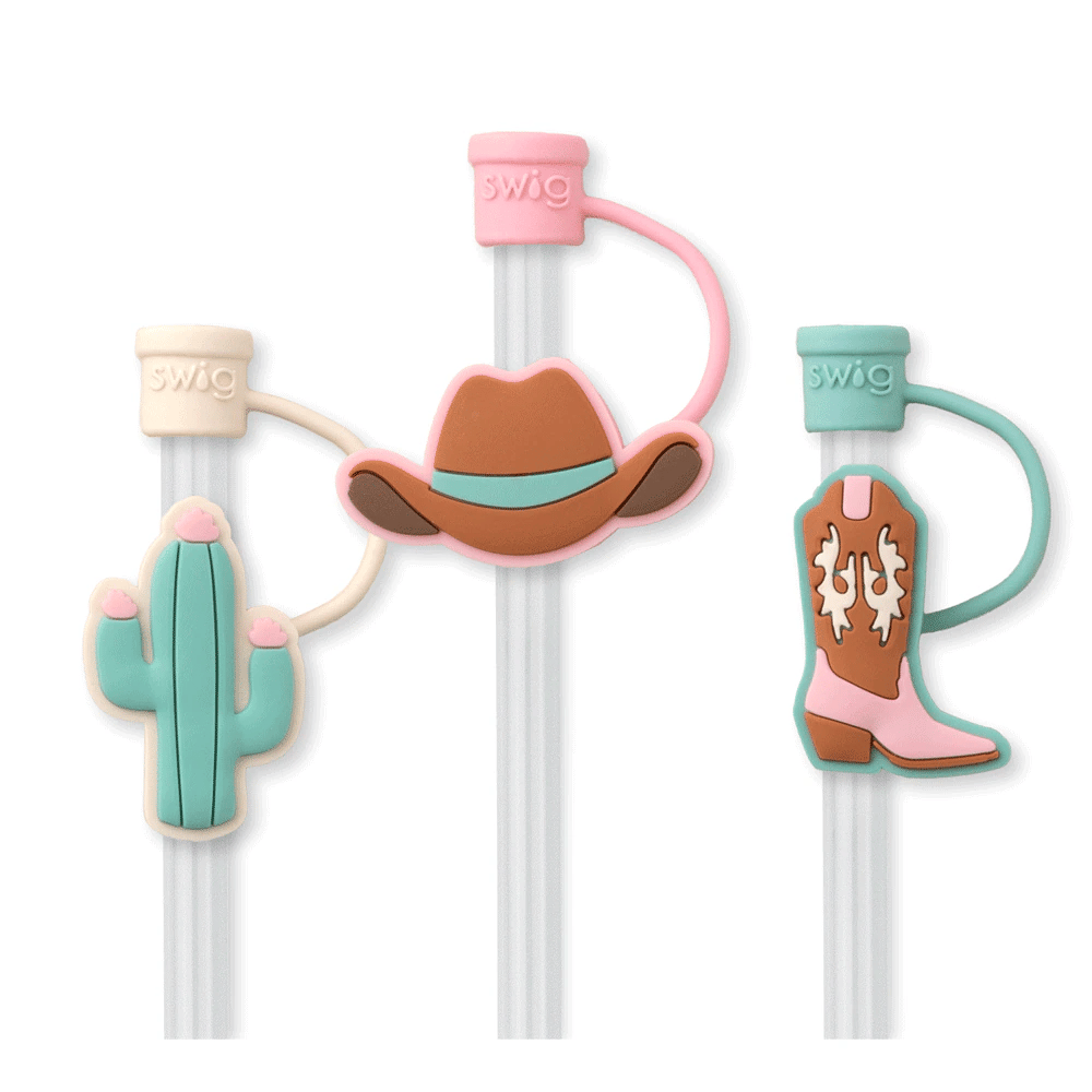 *SWIG Straw Topper Set - Giddy Up