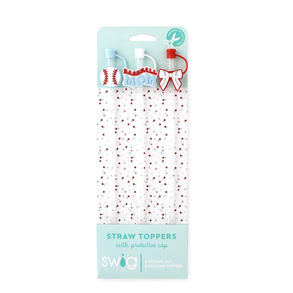 *SWIG Straw Topper Set - Home Run