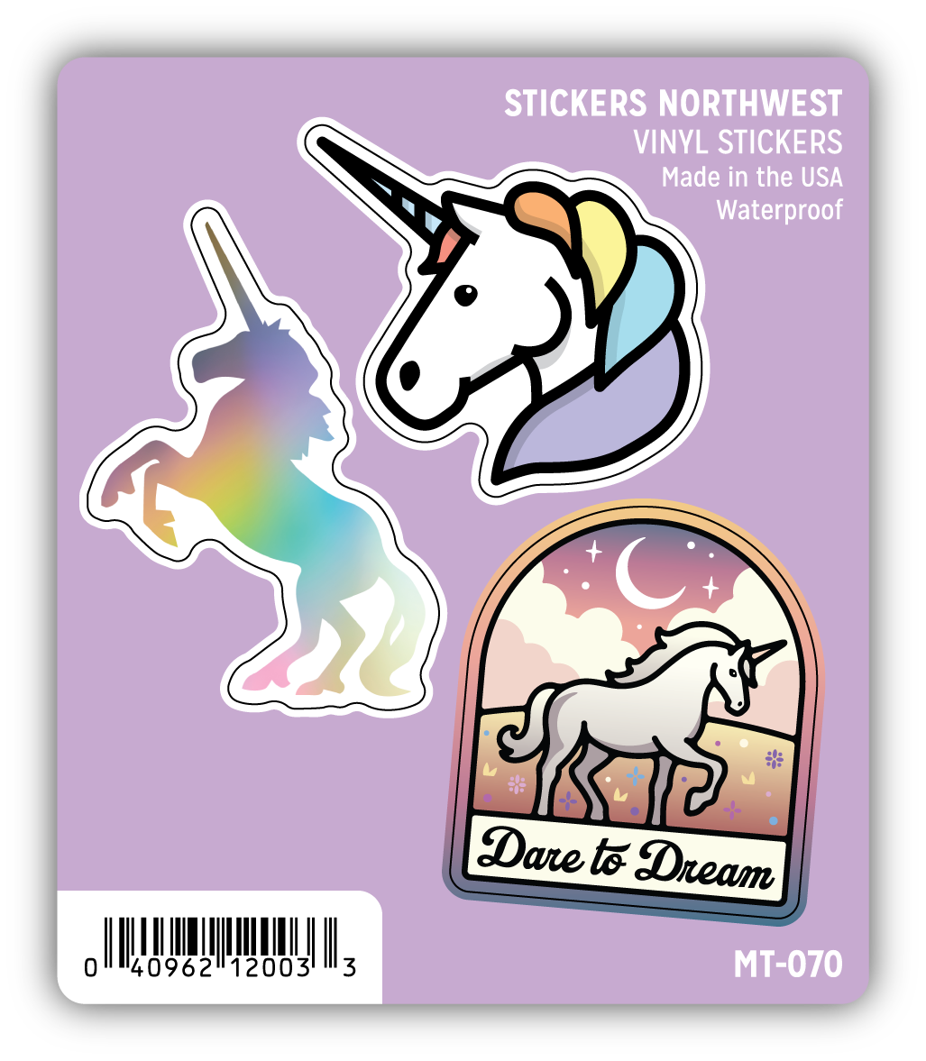 *Sticker Mini Trio - Unicorn