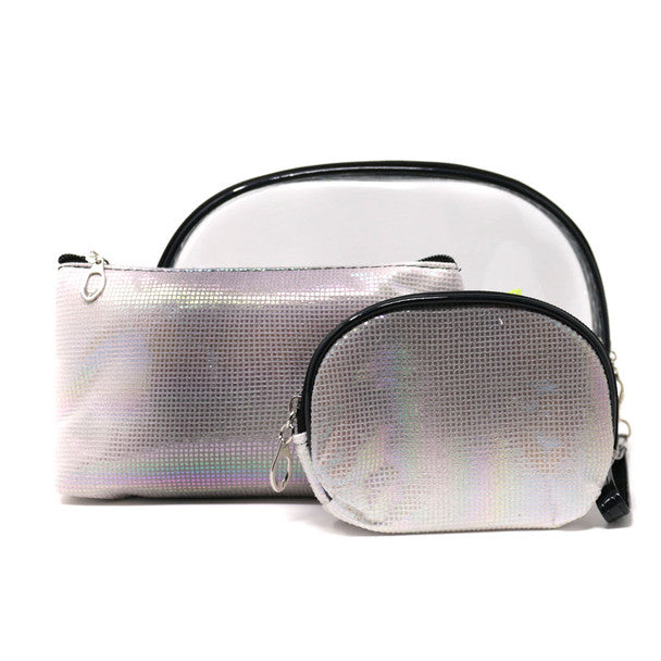 *Cosmetic Bag Set - 3 Pc Most Beautiful Sparkle Cosmetic Bag Set