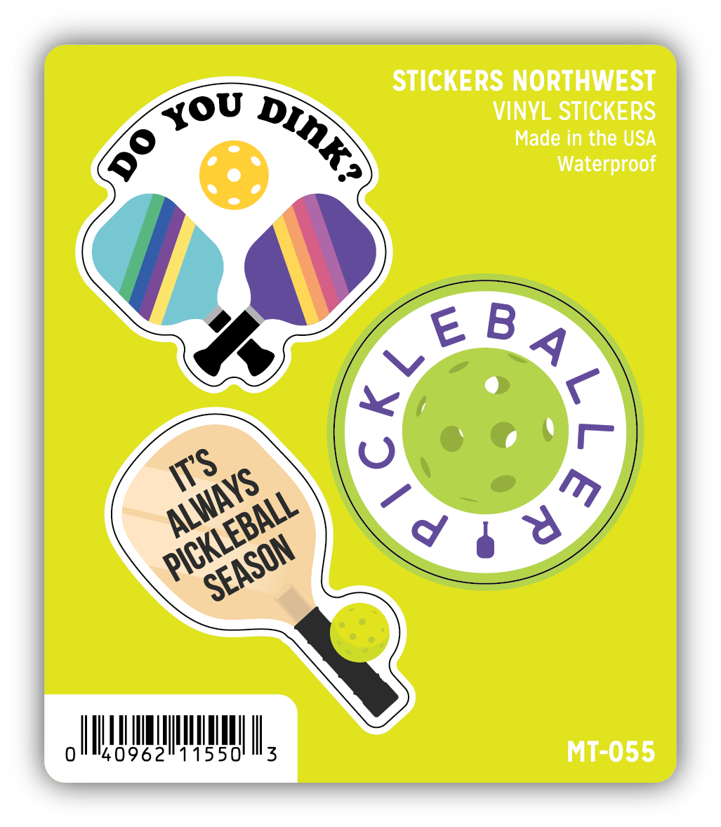 *Sticker Mini Trio - Pickleball
