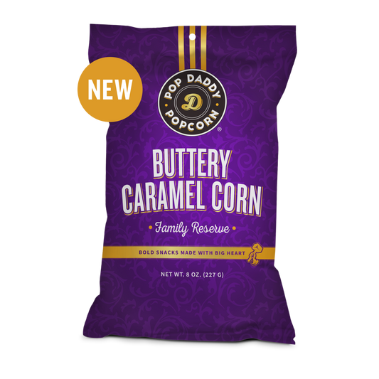*Pop Daddy – Premium Buttery Caramel Corn Family Reserve 8oz.