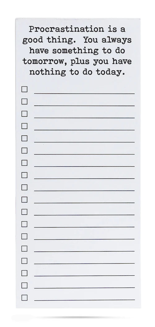 *List Pad - Procrastination