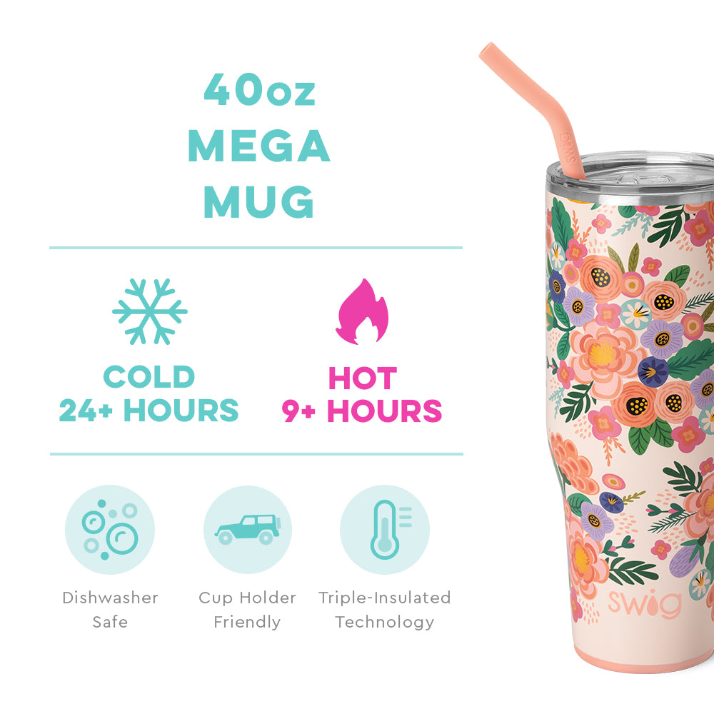 *SWIG Full Bloom Mega Mug (40oz)
