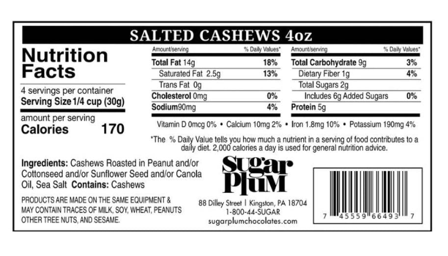 *Nuts - Salted Cashews Nuts