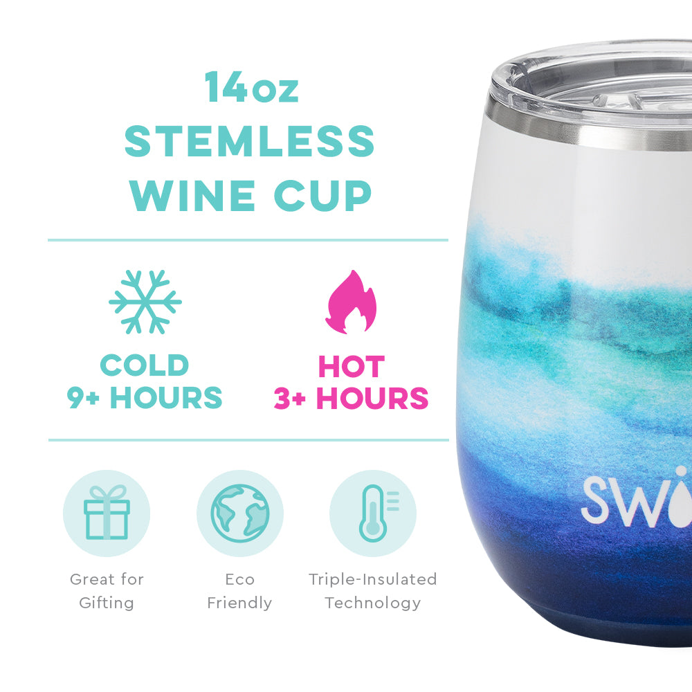 *SWIG Sapphire Stemless Wine Cup (14oz)