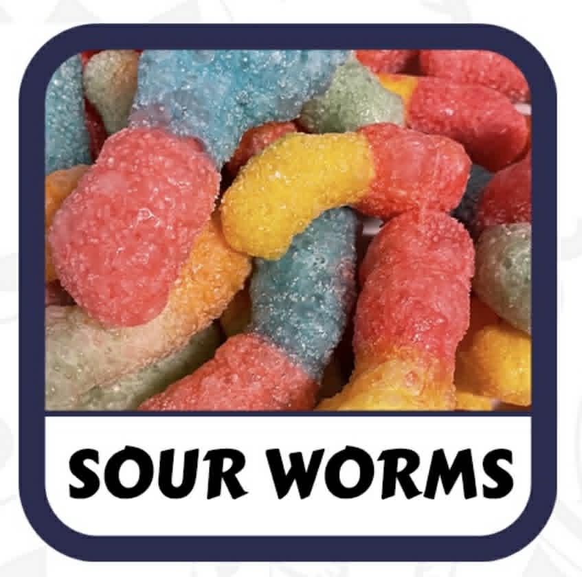 *Freeze Dried - Sour Worms