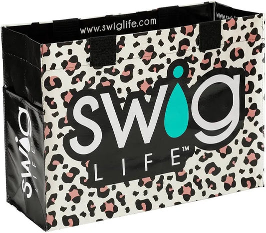 *SWIG Tote Bag - Luxy Leopard Logo Laminated