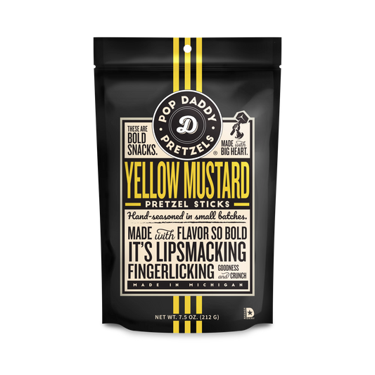 *Pop Daddy – Yellow Mustard Seasoned Pretzels 7.5 oz