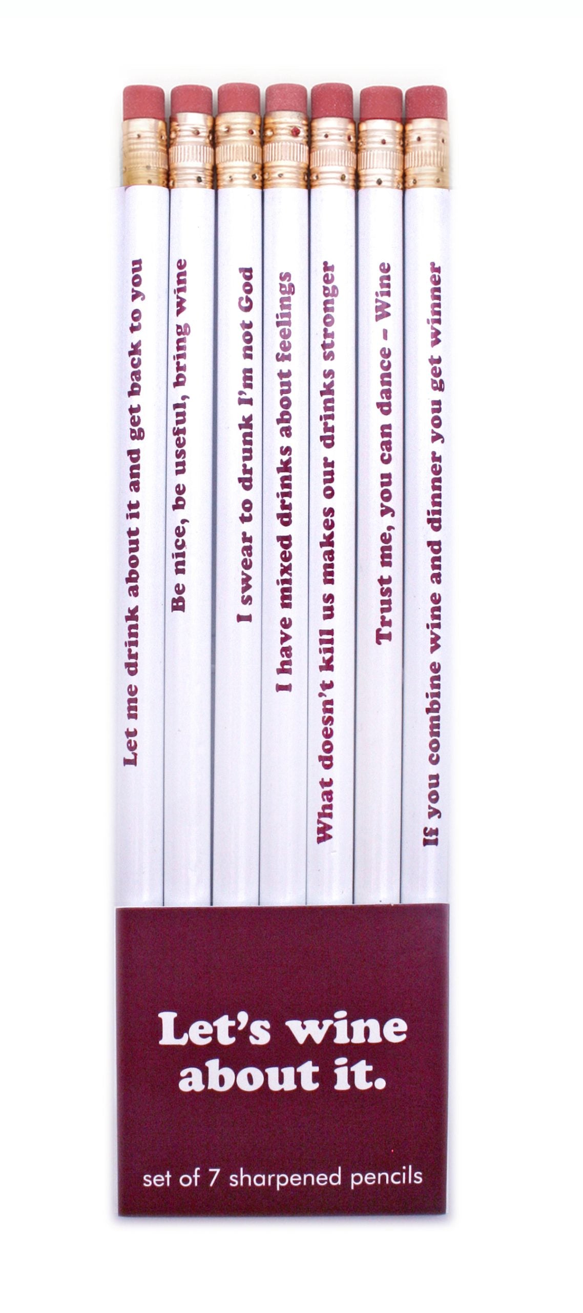 *Pencil Set – Let’s Wine About It