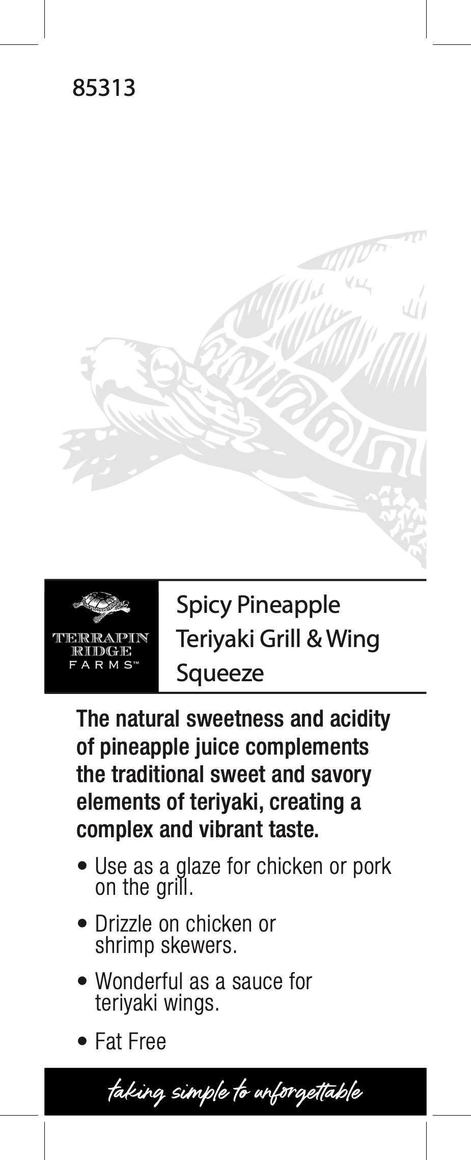 *Grill & Wing Squeeze - Spicy Pineapple Teriyaki