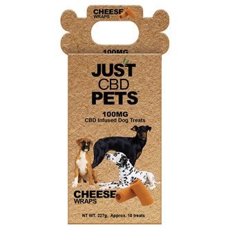 *Just C*B*D 100 MG Dog Treats - Cheese Wraps
