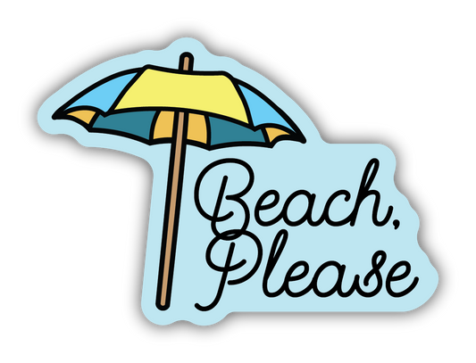 *Sticker - Beach Please - Umbrella