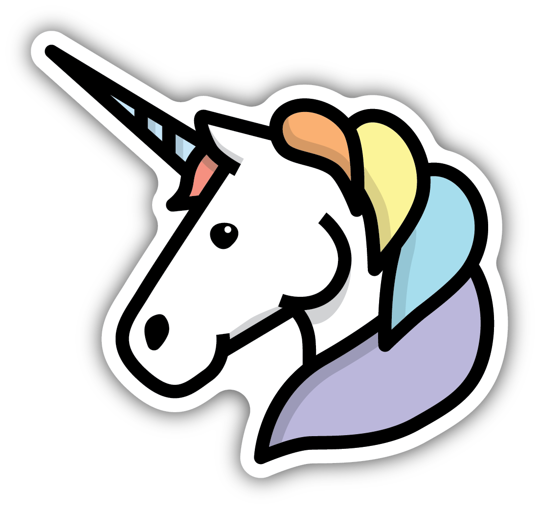 *Sticker - Unicorn Head