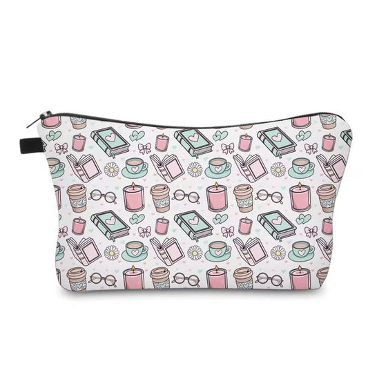 Pouch - Book Coffee Tea Daisy