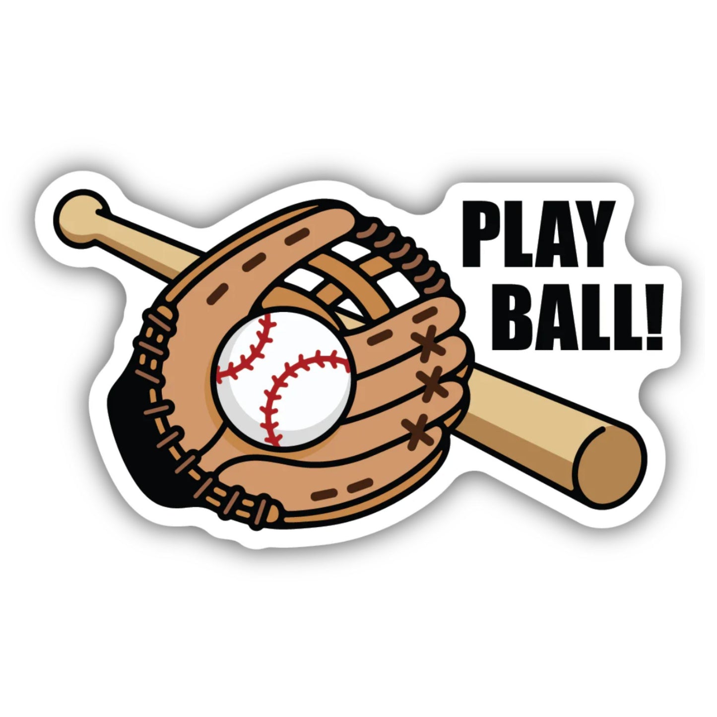 *Sticker - Play Ball Glove & Ball