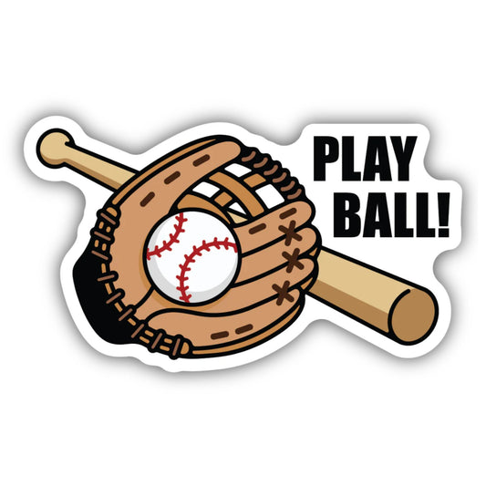 *Sticker - Play Ball Glove & Ball
