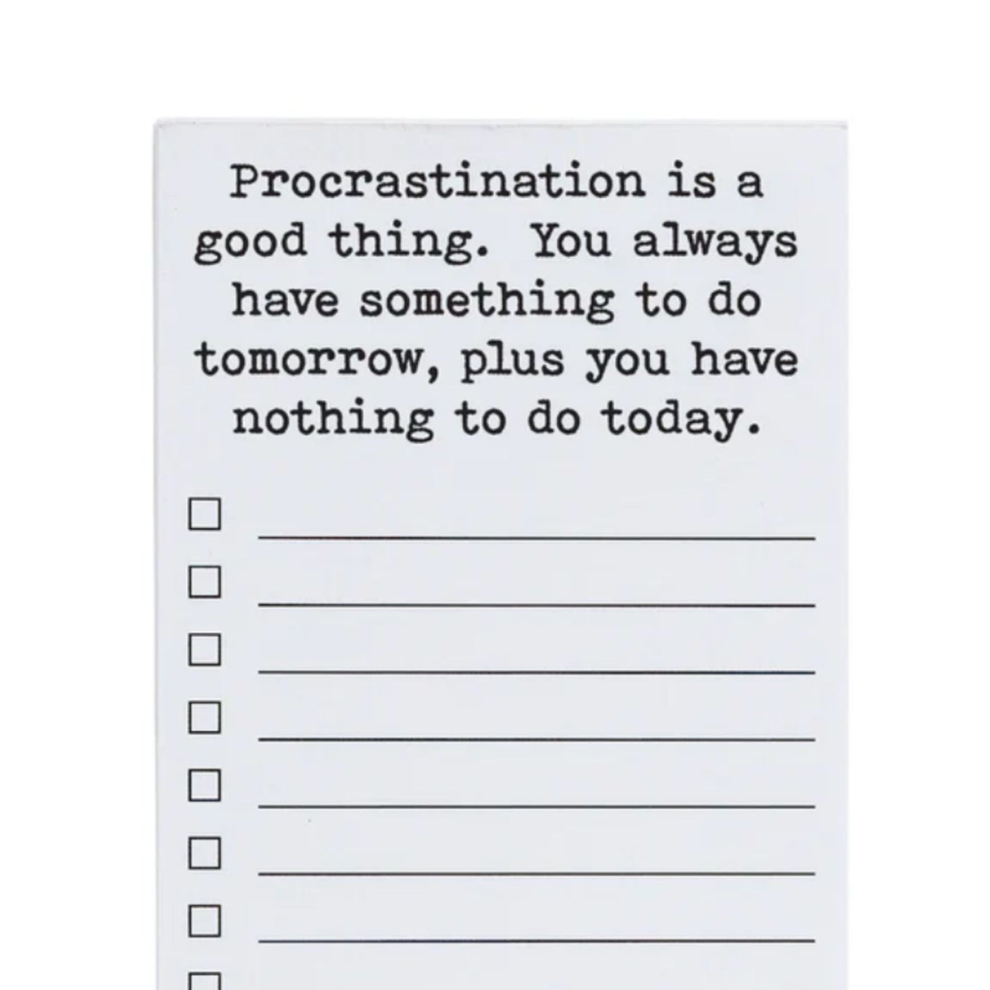 *List Pad - Procrastination