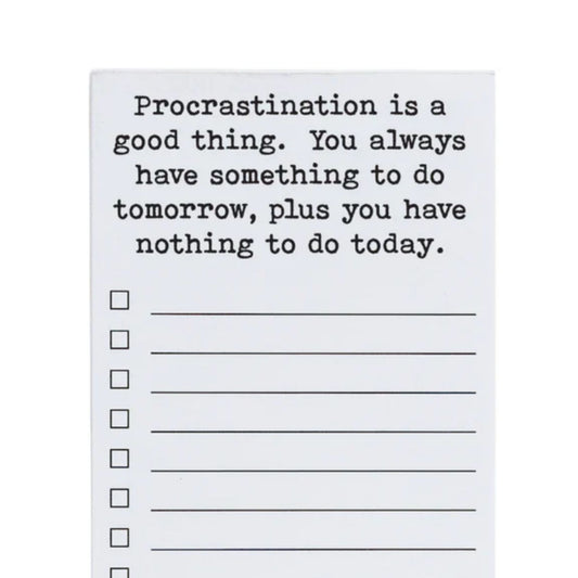 *List Pad - Procrastination