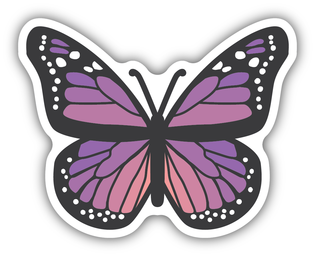 *Sticker - Purple Butterfly